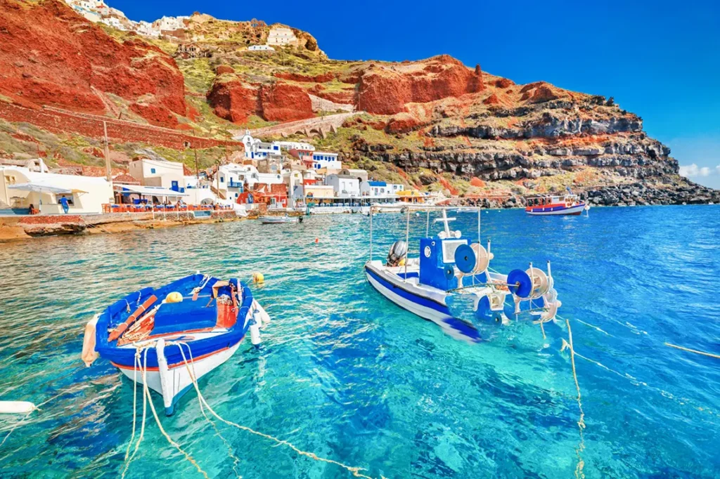 santorini-greece-seaside-tour Santorini: Iconic white-washed buildings, blue domes, and unforgettable sunsets