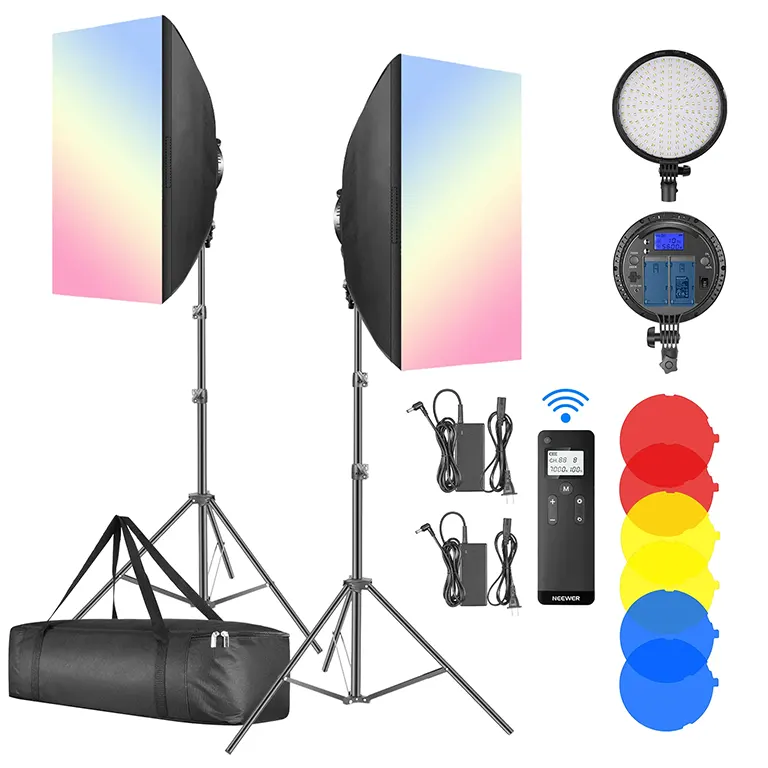NEEWER-CB100-100W-COB-LED-Video-Light-with-Softbox-1 NEEWER CB100 100W COB LED Video Light with Softbox 1