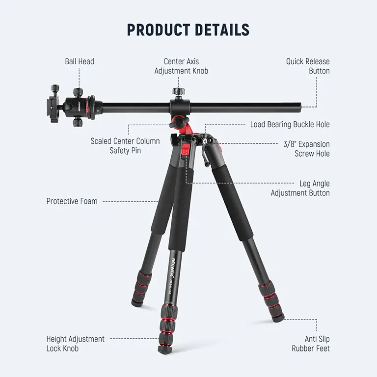 NEEWER-Carbon-Fiber-Tripod-Monopod-(79-inches)-3 NEEWER Carbon Fiber Tripod Monopod 79 inches 3