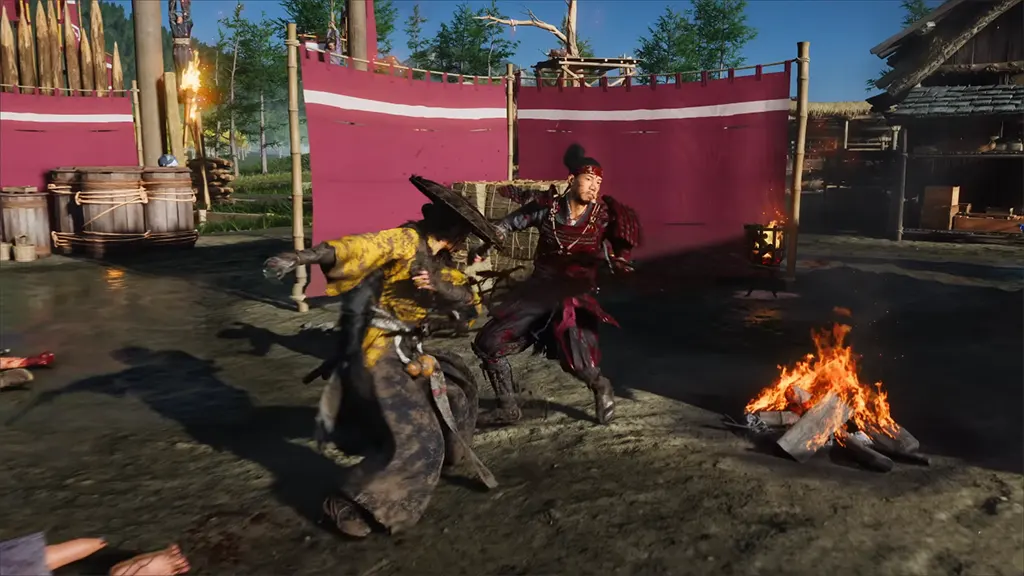 sucker-punch-ghost-of-yotei-ezo-world showcasing intricate armor design and realistic facial features, reflecting the game's visual fidelity