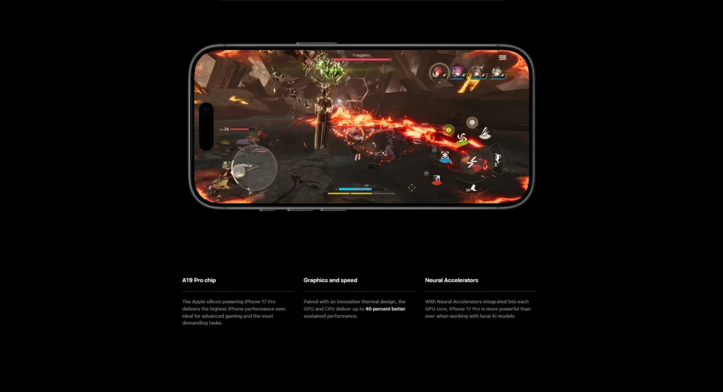 iphone-17-pro-titanium iPhone 17 Pro titanium frame and sleek edge-to-edge design