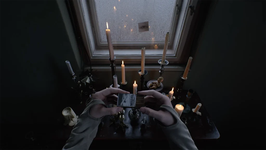 od-knock-sophia-lillis Sophia Lillis character lighting candles in OD Knock teaser.