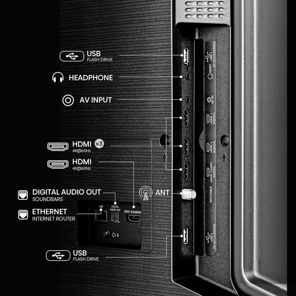 Hisense E6 TV demonstrating AI Smooth Motion and MEMC technology for blur-free gameplay