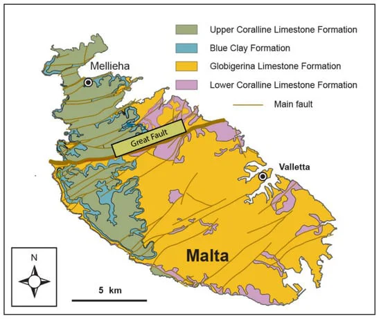Valletta Malta limestone buildings cracking 